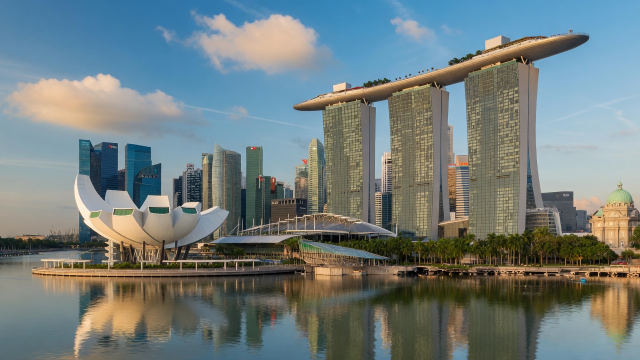 Singapore Marina Bay Skyline